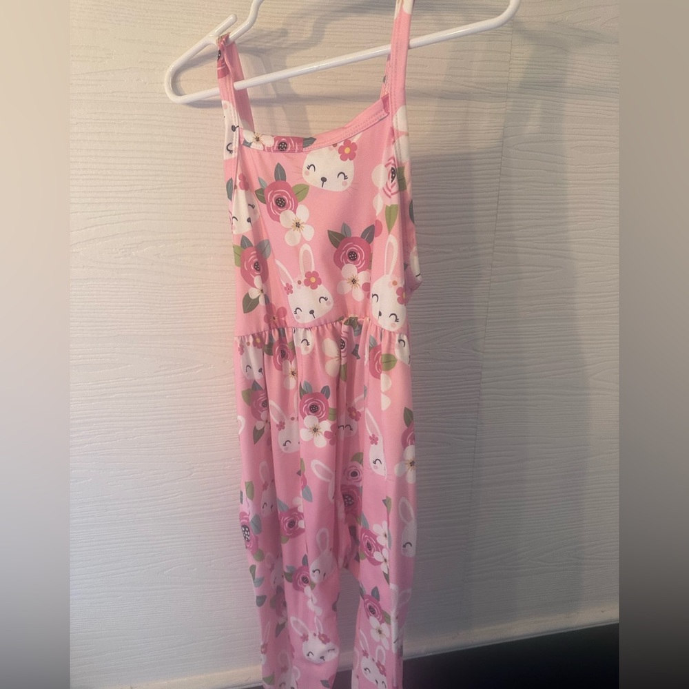 Pink Floral Jumpsuit
